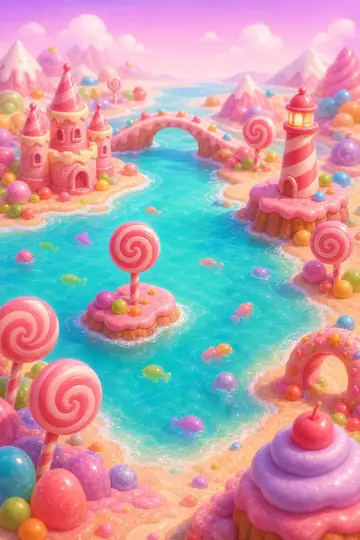Candy Path王国のエリア、ロリポップラグーン